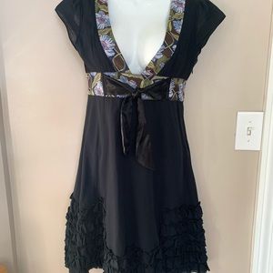 Free People Floral Tie Waist Dress Size 0